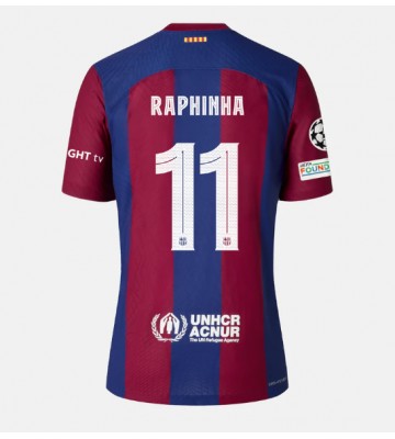 Barcelona Raphinha Belloli #11 Primera Equipación 2023-24 Manga Corta